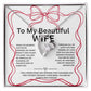 Wife Necklace Coquette Style, Birthday gift for wife