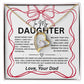 To My Daughter Necklace Gift from Dad, Father gift to daughter