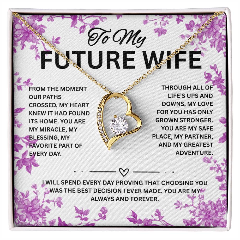 Future Wife Necklace, Jewelry gift for wife, fiance gift