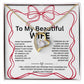 Wife Necklace Coquette Style, Birthday gift for wife
