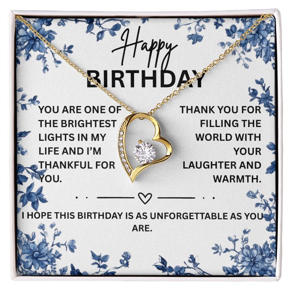 Happy Birthday Necklace Gift for Her, Women Necklaces