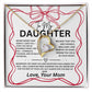 Daughter Necklace From Mom, To My Daughter Necklace