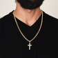 Cross Cuban Link Necklace with Box for Son from Mom, Men's Jewelry gift for him