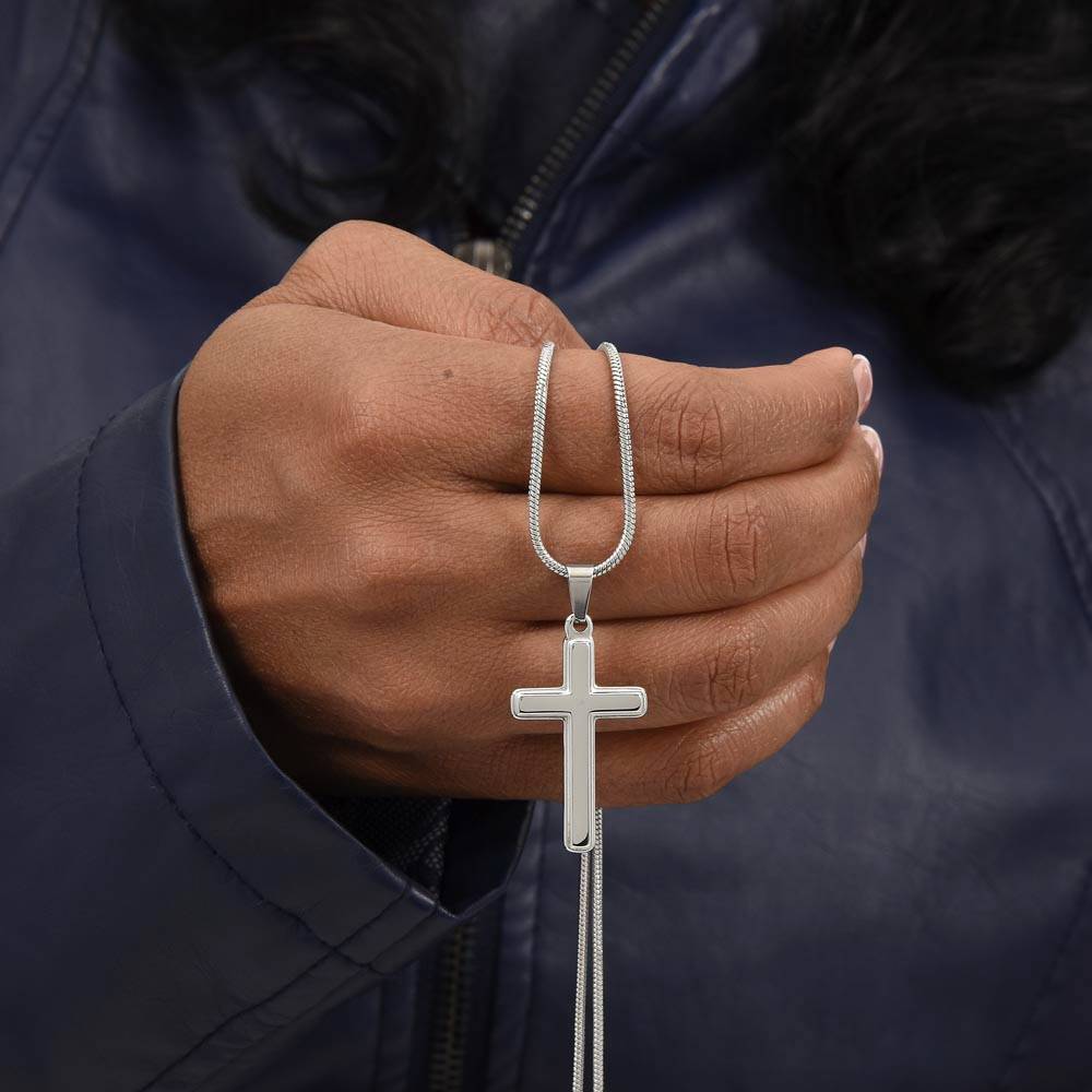 Cross necklace for Son from Mom, Men's Jewelry
