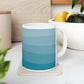 11 oz Modern Classy Blue Gradient Mug Gift for Birthday, Anniversary, House warming, Mother's Day, Graduation for Her/Him