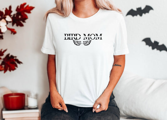 Bird Mom Tshirt, Pet Graphic Tees, Summer Casual tshirt gift for Pet Mom