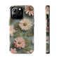 3D Boho Flowers Tough iPhone Case,Floral aesthetic Birthday,Anniversary,House warming,Mother's Day, Graduation gift for flower lovers