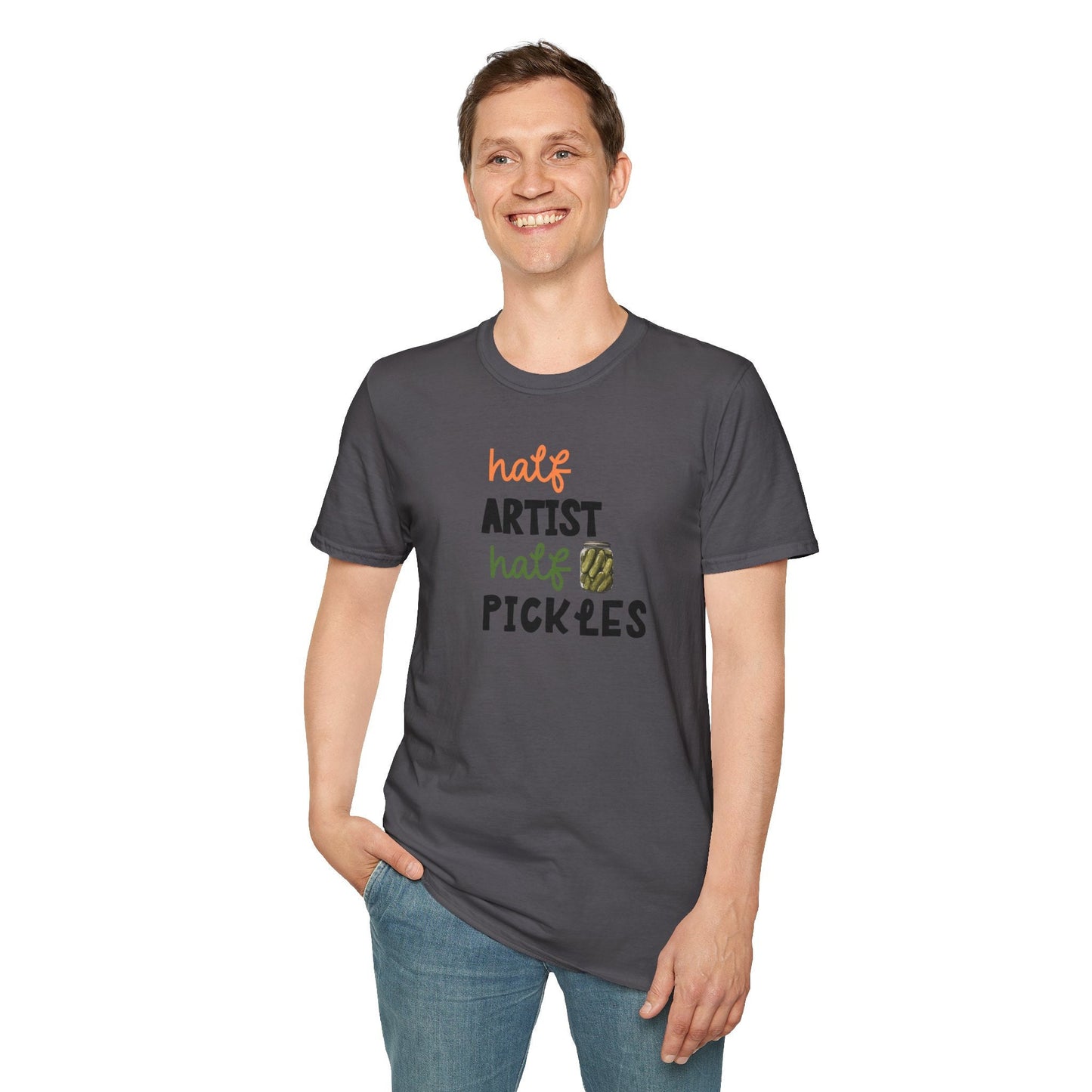 Artist Tshirt, Funny Pickle Shirt, Canned Pickles Gift for Pickle Lovers, Funny Pickle Jar Sweatshirt,Crewneck Humor Canning Jar shirt