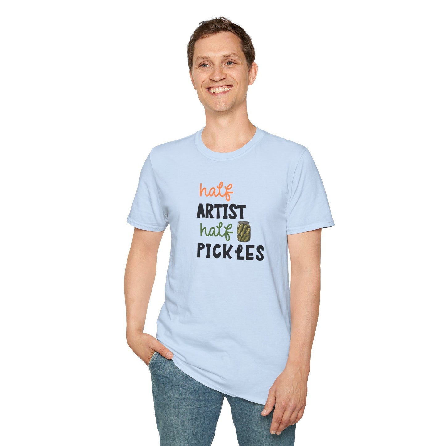 Artist Tshirt, Funny Pickle Shirt, Canned Pickles Gift for Pickle Lovers, Funny Pickle Jar Sweatshirt,Crewneck Humor Canning Jar shirt
