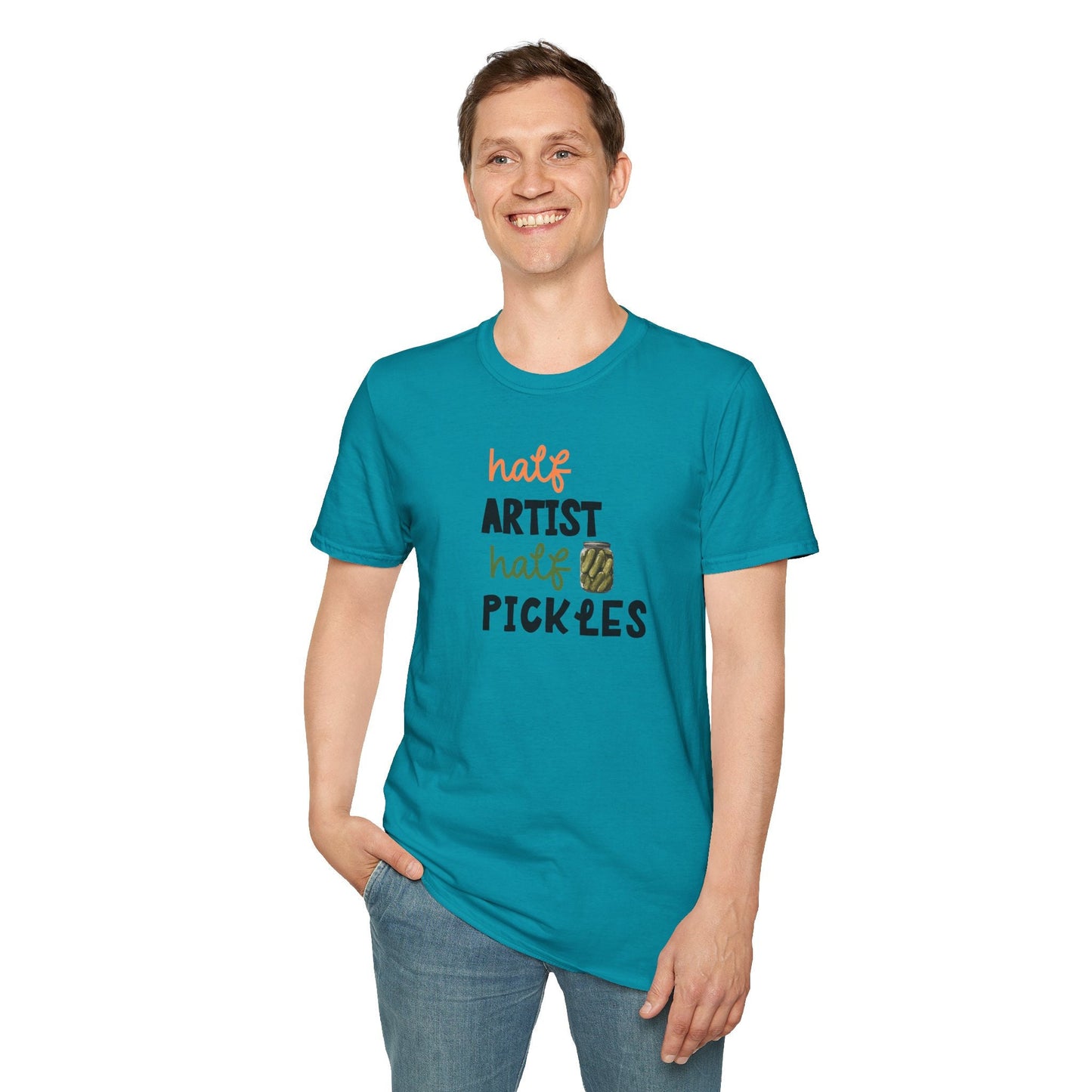 Artist Tshirt, Funny Pickle Shirt, Canned Pickles Gift for Pickle Lovers, Funny Pickle Jar Sweatshirt,Crewneck Humor Canning Jar shirt