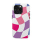 Multicolored Checkered Phone Case Gift for Birthday, Anniversary, House warming, Mother's Day, Graduation for Her/Him