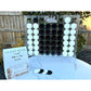 Wedding Guest Book Alternative 16"X15" Connect-4-Hearts Acrylic Drop Box Frame, Acrylic Wedding Sign, Guest Book Sign, Baby Shower Guestbook