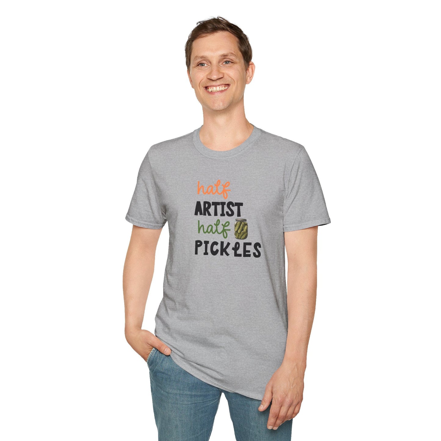 Artist Tshirt, Funny Pickle Shirt, Canned Pickles Gift for Pickle Lovers, Funny Pickle Jar Sweatshirt,Crewneck Humor Canning Jar shirt