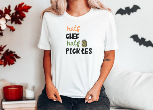 Chef Tshirt, Funny Pickle Shirt, Canned Pickles Gift for Pickle Lovers, Funny Pickle Jar Sweatshirt,Crewneck Humor Canning Jar shirt