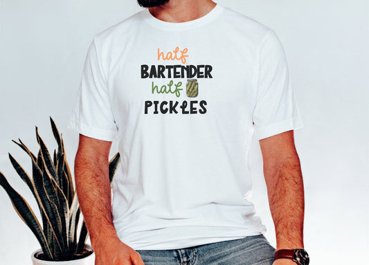 Bartender Tshirt,Funny Pickle Shirt, Canned Pickles Gift for Pickle Lovers, Funny Pickle Jar Sweatshirt,Crewneck Humor Canning Jar shirt