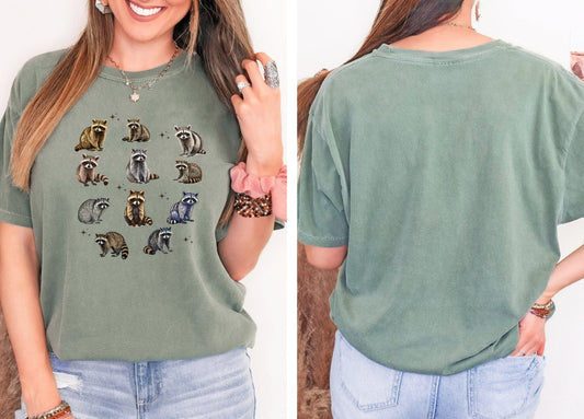 Funny Raccoon Shirt birthday gift for animal lovers opossums tshirt unisex oversized shirt gag gift for women men animal conservation gift