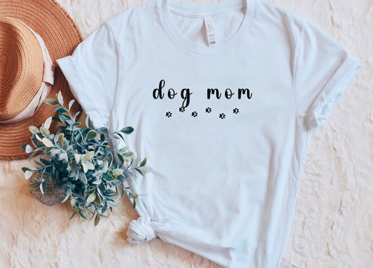 Dog Mom Tshirt, Pet Graphic Tees, Summer Casual tshirt gift for Pet Mom- V3