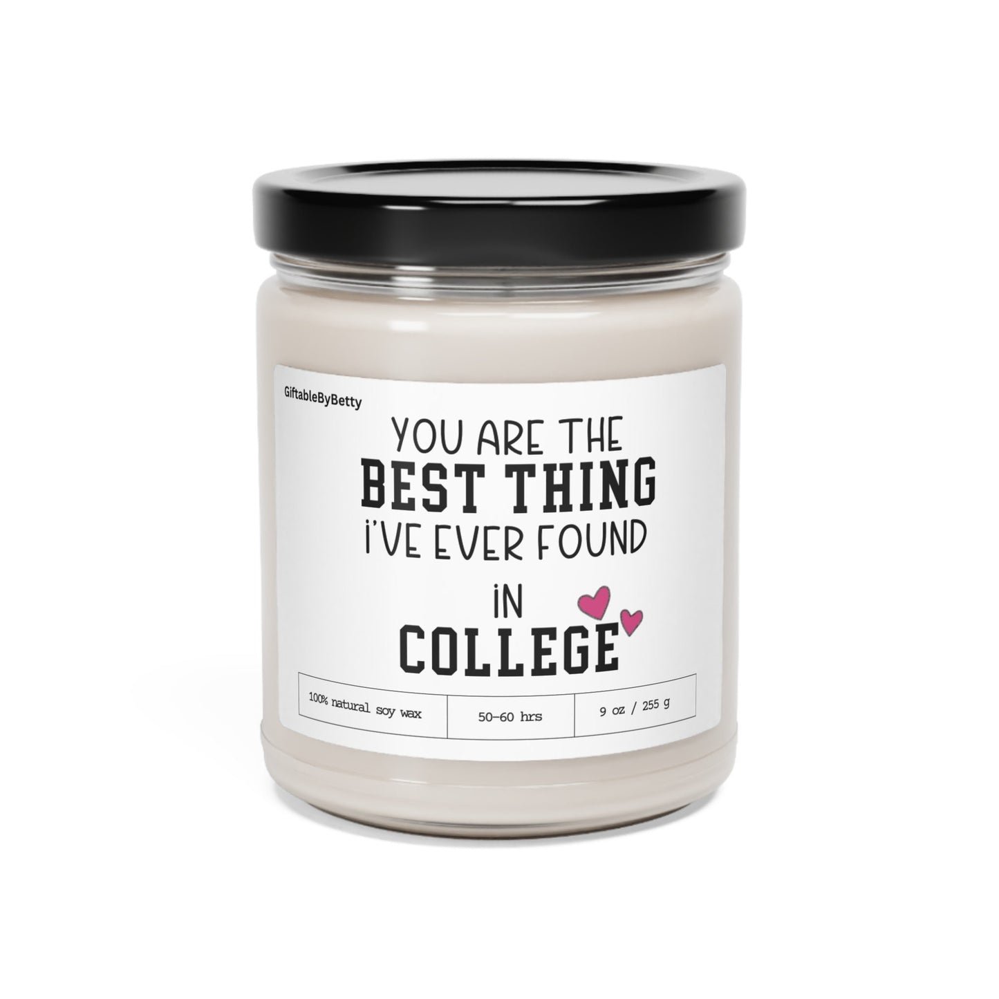 Boyfriend Girlfriend 9oz Candle Gift, Best Thing I found in College for Best Friend Fiance Wife Anniversary Teacher Appreciation Gift