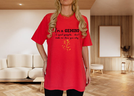Gemini Birth month flower Shirt Zodiac Sign Funny Birthday Shirt Unisex T shirt gift for her for him