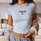 Pisces Baby Tee y2k Zodiac Sign Shirt Crop Top Astrology Gift Pisces Birthday gift Astrological Shirt 90s Birth month astrology shirt