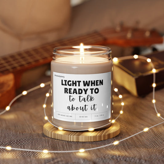 Light when Candle gift for husband boyfriend girlfriend wife 9oz I'm sorry Sympathy candles for him Relationship Apology gifts