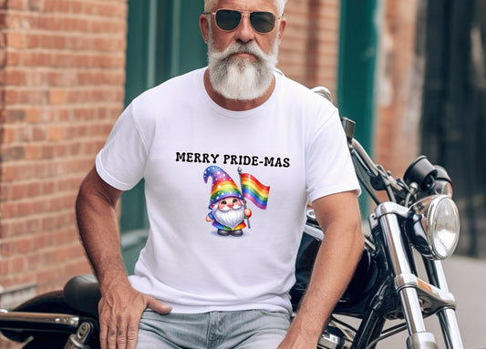 Funny Pride Shirt, Merry Pride-Mas T-Shirt, Equality LGBTQ Support Tee, Pride Parade Outfits, Rainbow Flag, Gay Rights, Pride Month Gift