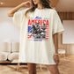 Make America Cowboy Again Shirt, 4th of July Shirt, Skeleton Cowboy Shirt, America Shirt, Funny, Patriotic Shirt, 90s Western Shirt Gift