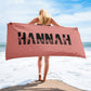 Personalized Beach Towel, Kids Custom Name Pool Towels, Bridesmaid Towel, Birthday Vacation Gift, Bridesmaid Proposal Beach Towel Gift