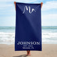 Custom Newlywed Towel, Honeymoon Couple Beach Towel, Personalized Mr. Mrs. Bath Towels,Matching Bride Groom Beach Towels,Wedding Gift Couple