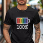 100% Queer T-Shirt, LGBTQ Shirt, Unisex Pride Shirt, Gay Rights Shirt, Transgender Shirt, Human Rights Shirt, LGBTQ Rainbow colors shirt