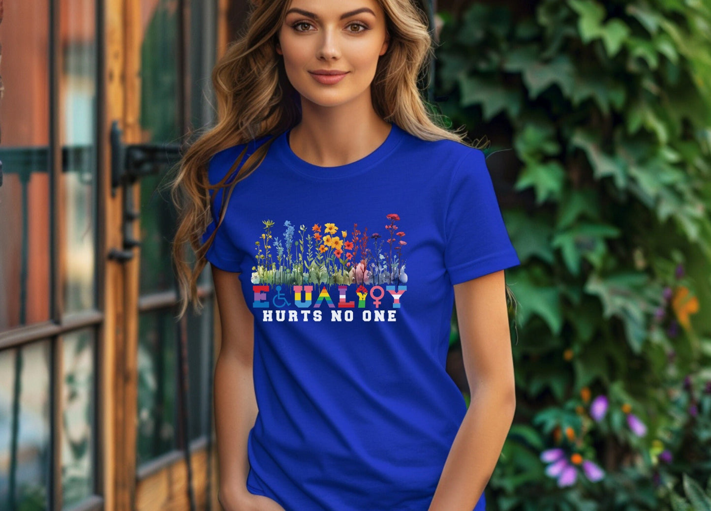 Equality Hurts No One T-Shirt, Wildflower Pride Shirt, Black Lives Matter, Equal Rights, Pride Gift, LGBTQ, Human Rights Social Justice