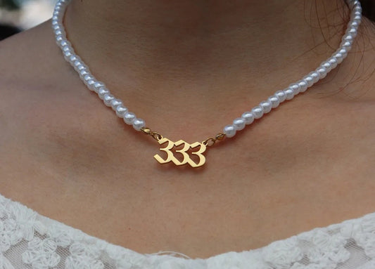 Lucky Number Necklace, Gold Silver Chain Angel Number Pendant, Birthday gift for mom girlfriend Grandma,Family Gift, Mothers Day Gift