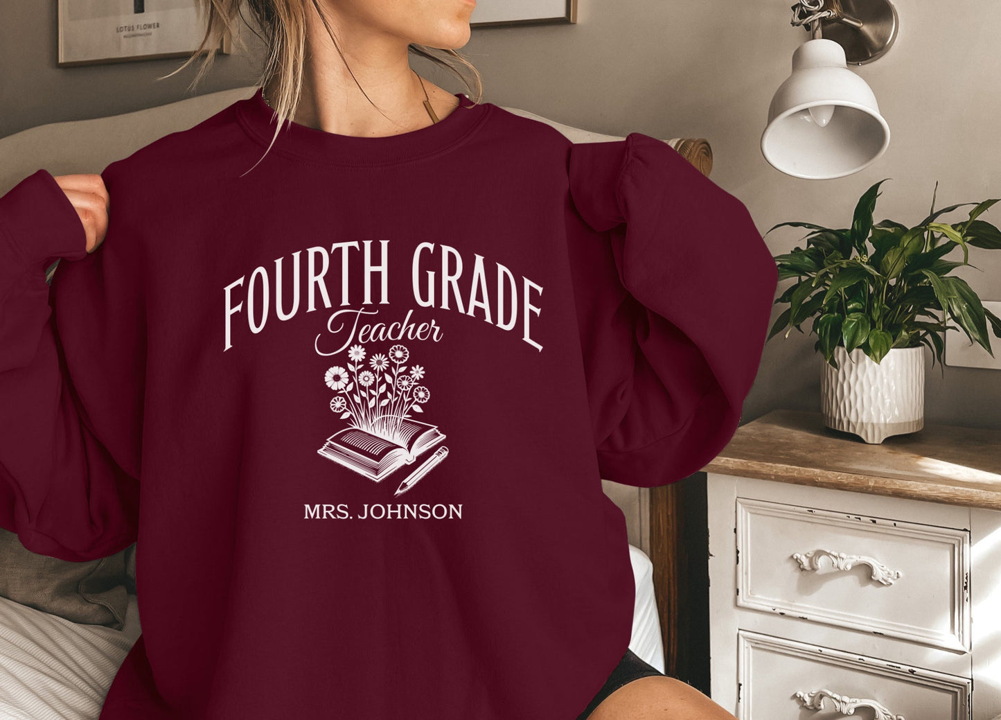 Personalized Teacher Sweatshirt, Back to School Shirt for Teacher, First Day of school Shirt Teacher, Custom sweatshirt teacher appreciation