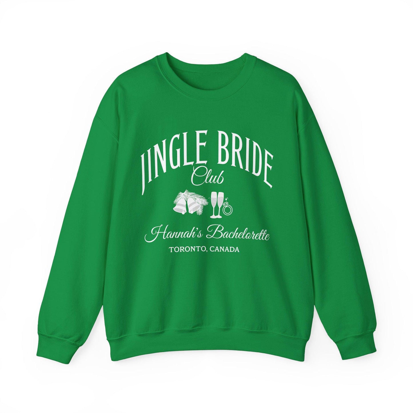 Personalized Christmas Bachelorette Sweatshirt, Jingle Bride Club Sweatshirts for Bridemaids, Winter Wedding Bachelorette Party Gifts