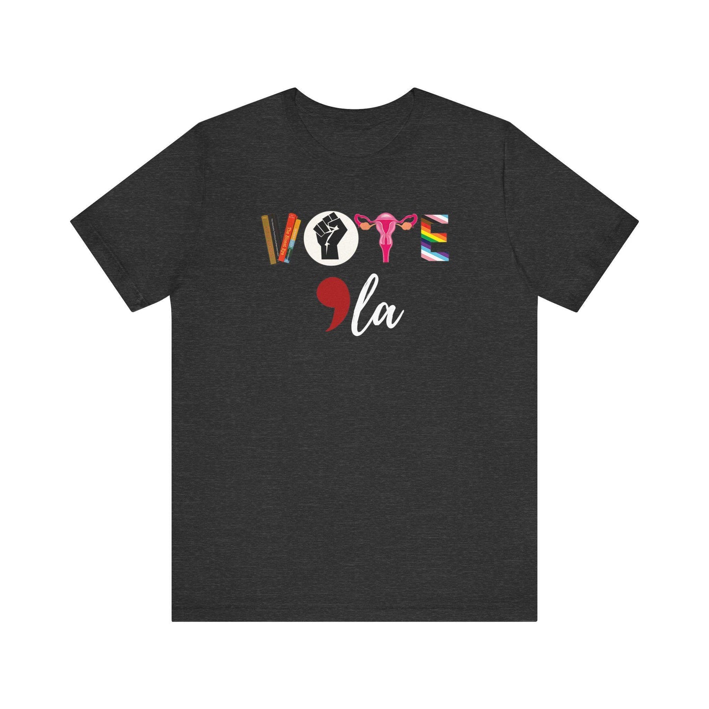 Vote Kamala Harris Shirt, Comma La Harris 2024 Election Shirt, Banned Books BLM Activism, Election shirt, Vote LGBTQ Reproductive Rights tee