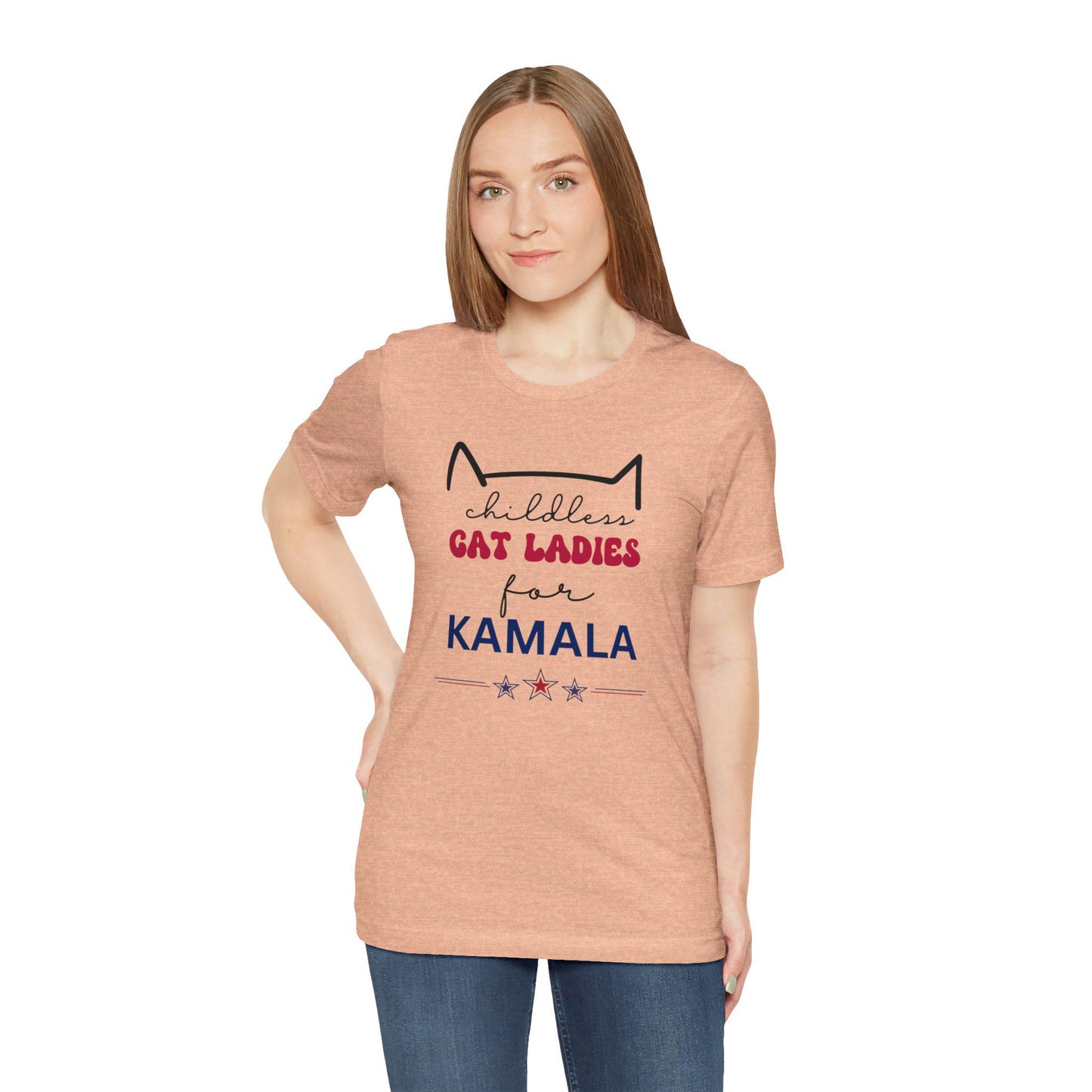 Childless Cat ladies Shirt, 2024 Election Shirt Kamala Harris, Campaign Tshirt, Harris Rally T Shirt, Cat Mom Gift, Madam President Comma