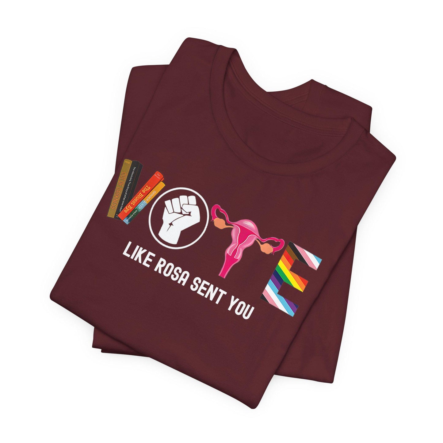 Vote Shirt, Rosa Ruby Kamala Shirt, vote like Rosa sent you, Rosa sat so ruby could walk so Kamala could run, Harris 2024 Election shirt