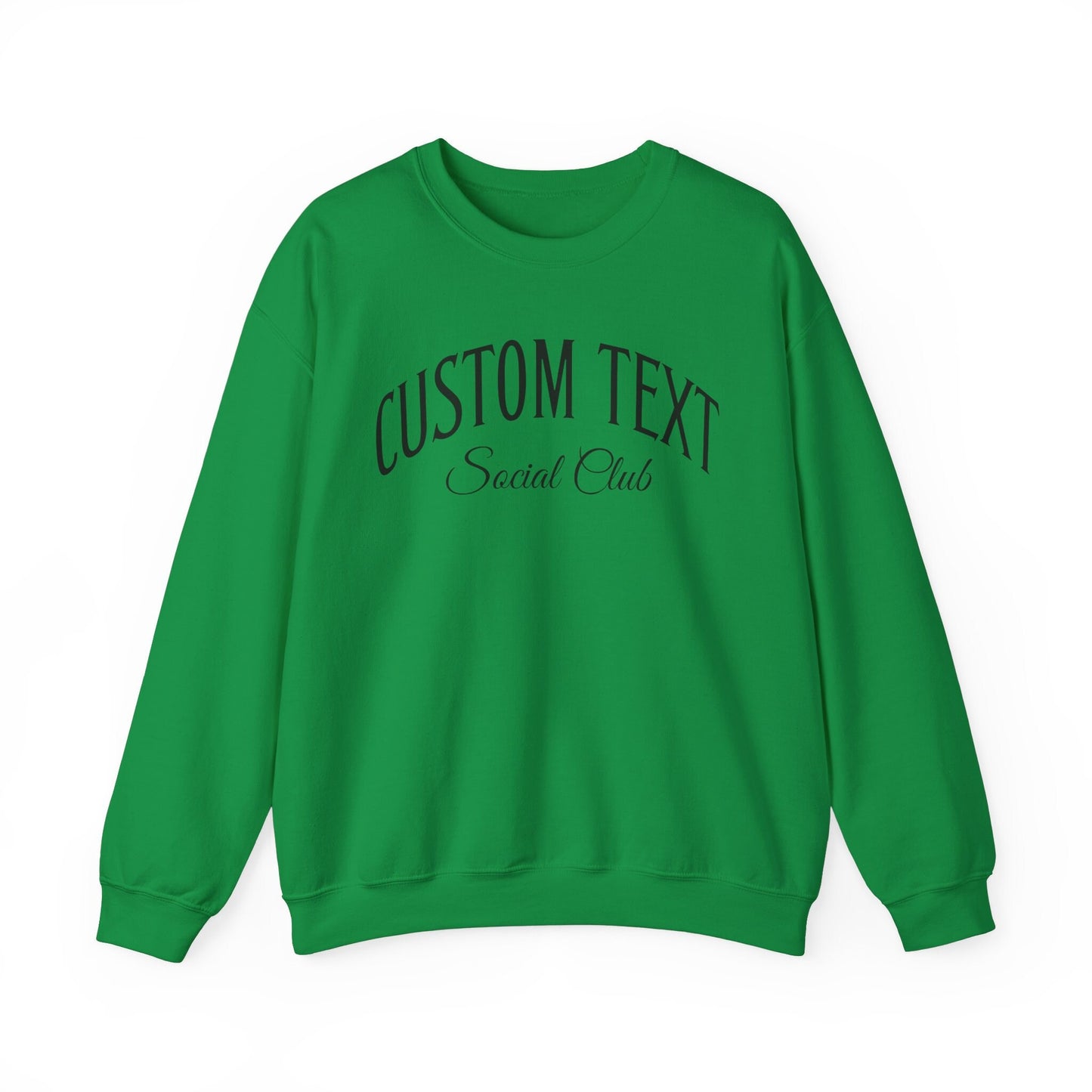 Personalized Sweatshirt, Custom Social Club Sweatshirt, Matching Sweatshirts for Friends, Your Text Sweatshirt, Personalized Friendship Gift