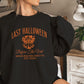 Personalized Halloween Bachelorette Sweatshirt, Last Halloween Before the Veil, Pumpkin Spooky Bachelorette Shirts, Fall Winter Wedding Gift