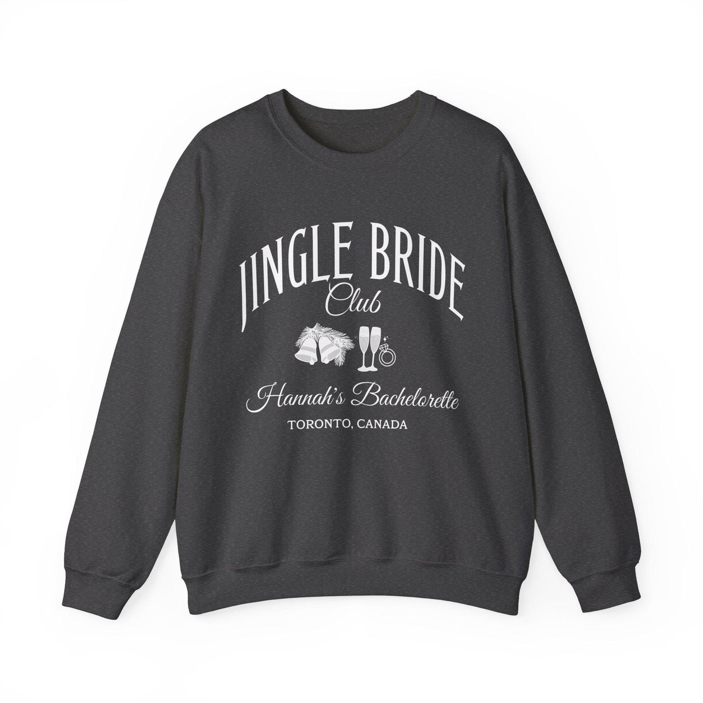 Personalized Christmas Bachelorette Sweatshirt, Jingle Bride Club Sweatshirts for Bridemaids, Winter Wedding Bachelorette Party Gifts