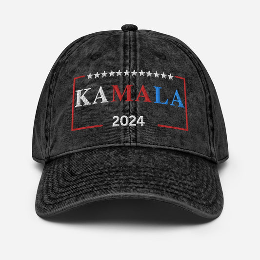 Embroidered Kamala Hat, Vintage aesthetic Cotton Twill Hat, Madam President Cap, 2024 Election Campaign Hat, For Harris 2024