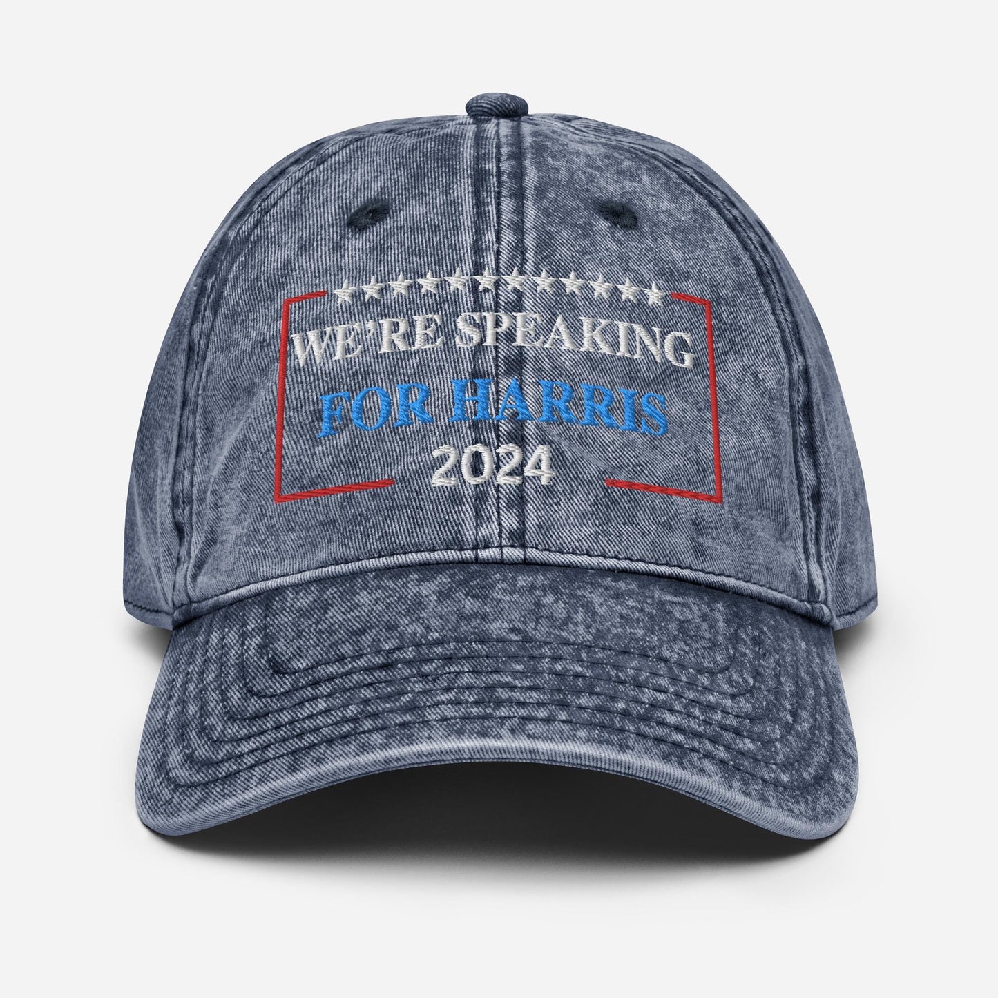 Embroidered I'm Speaking for Harris Cap, Vintage Cotton Twill Hat for Campaign and Rally, Election Hat, I'm Speaking Hat