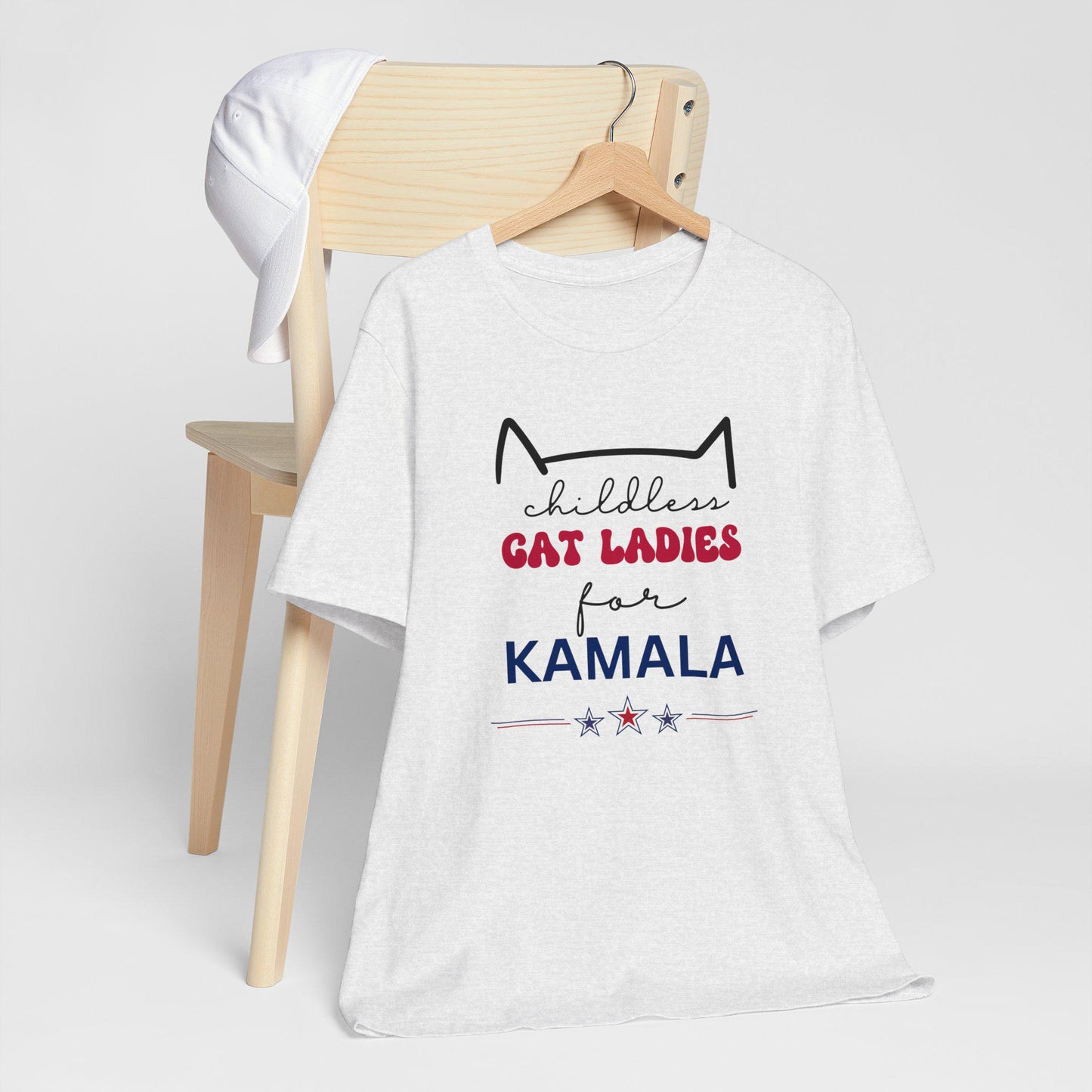 Childless Cat ladies Shirt, 2024 Election Shirt Kamala Harris, Campaign Tshirt, Harris Rally T Shirt, Cat Mom Gift, Madam President Comma