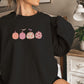 Pink Halloween Pumpkin sweatshirt,Funny Halloween shirt women, spooky ghost halloween party gift, trick or treat cute fall tee