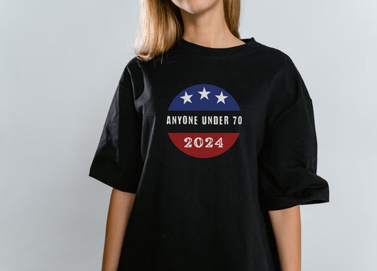 Funny election shirt, Anyone Under 70 Shirt,  Madam President 2024, Comma La Shirt, Political rally campaign shirt