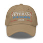 Embroidered Veterans for Harris Cap, Cotton Twill Hat for Campaign and Rally, Kamala Harris baseball cap, Harris For President 2024 Hat