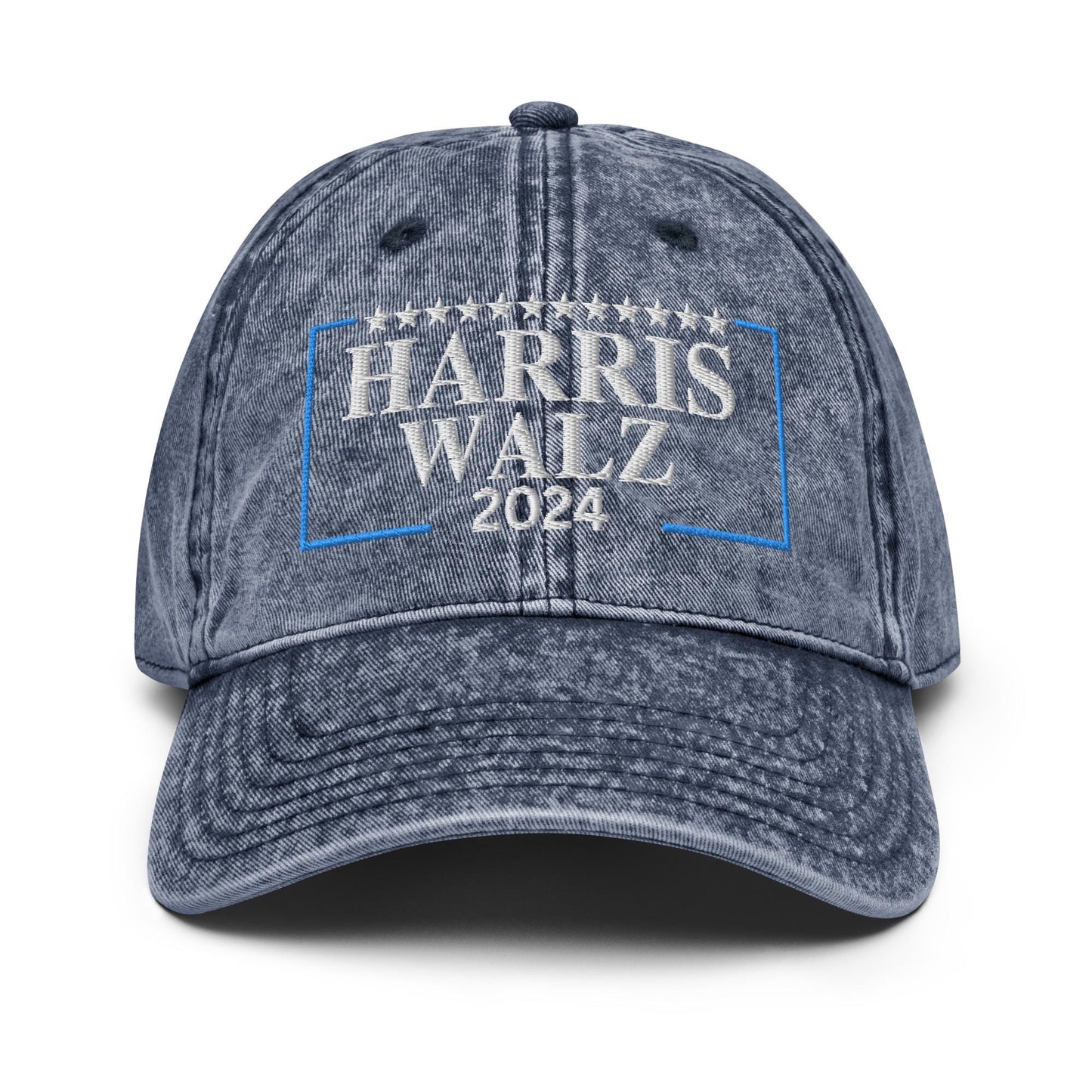 Harris Walz Embroidered Hat, Vintage aesthetic Cotton Twill Hat, Madam President 2024 Hat, Kamala we are not going back