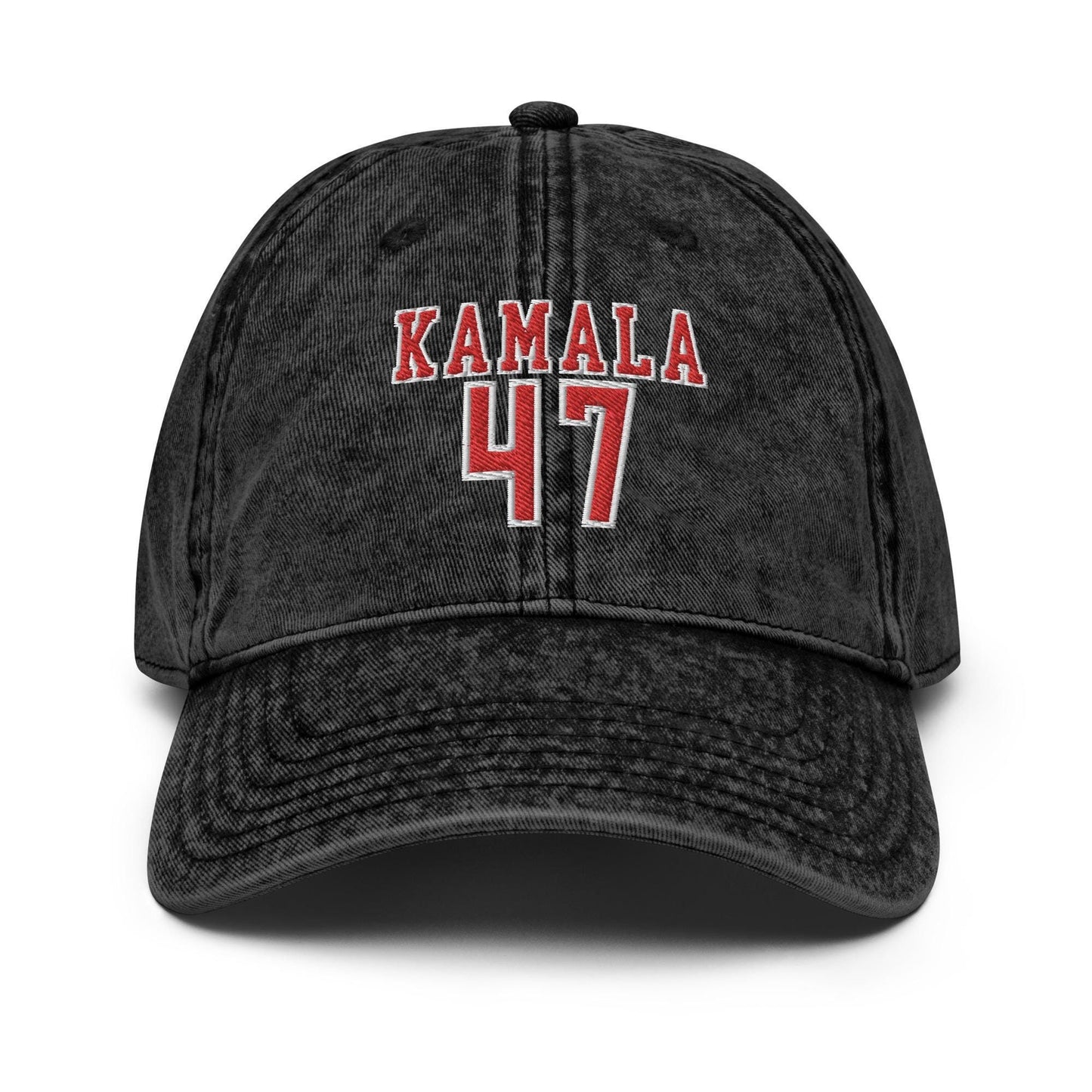 Kamala 47 Hat, Embroidered for Harris hat, Vintage aesthetic cotton twill hat for Harris, 47 madam president Hat