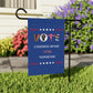 Vote Harris flag banner, common sense over nonsense democrat flag, madam president banner gift, vote Harris Walz garden flag