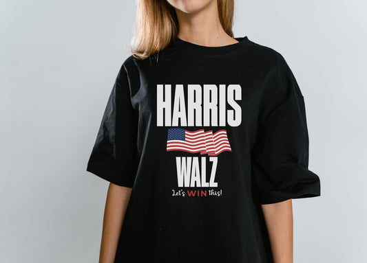 Kamala Tshirt, Madam President tshirt, Harris Walz Shirt, Rally tshirt, Democrat Shirt gift, Let's do this, Childless Cat Lady